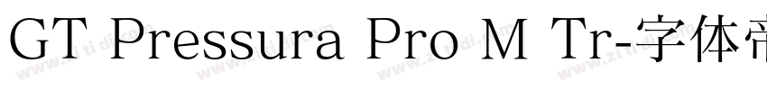 GT Pressura Pro M Tr字体转换